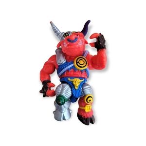 Vintage Playmates Mirage Studios TMNT Groundchuck Red Bull Action Figure 1991